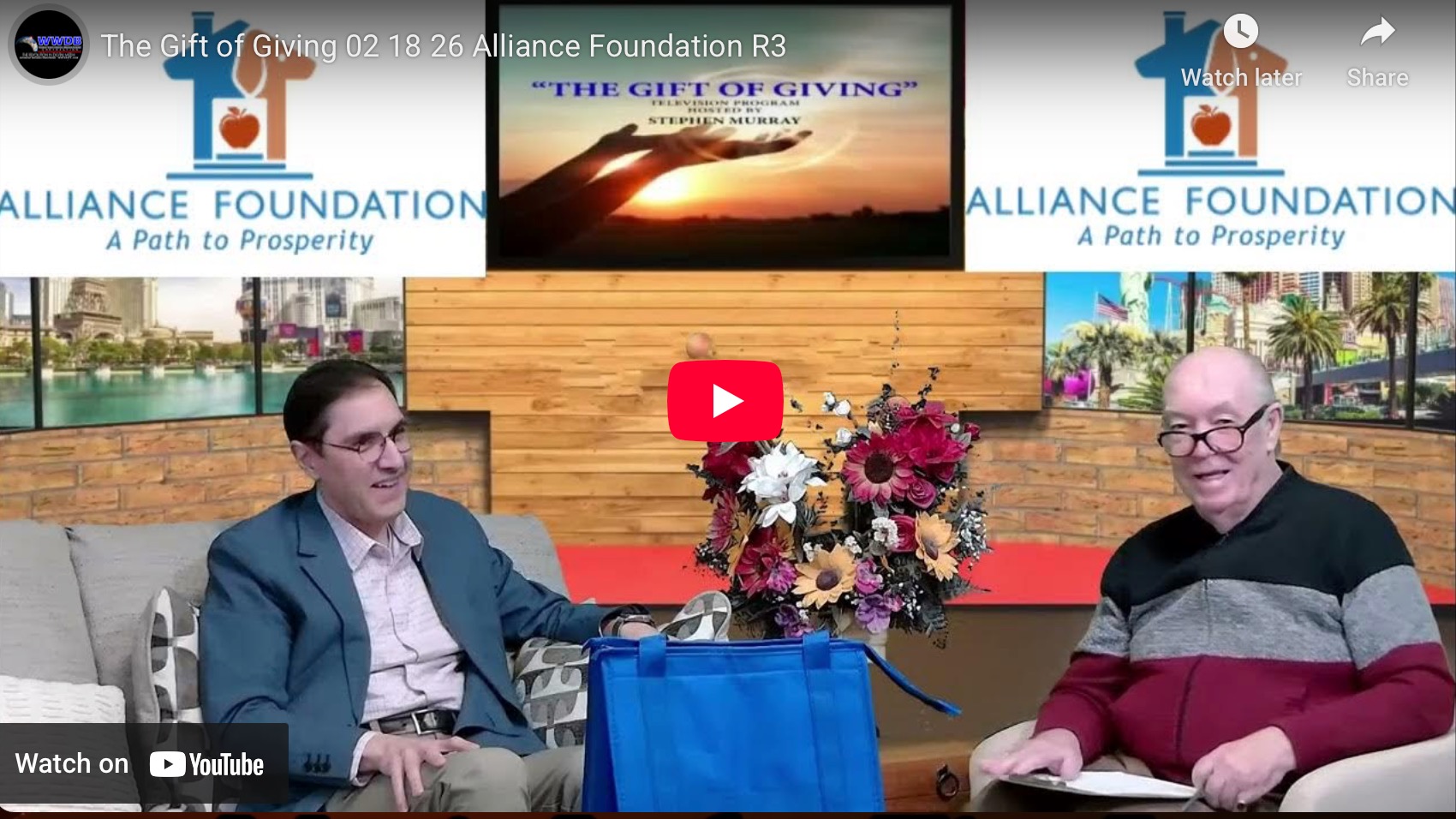 Video Brad Barrie Interview The Gift of Giving Poster