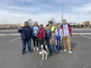 Group with officer Oreo
